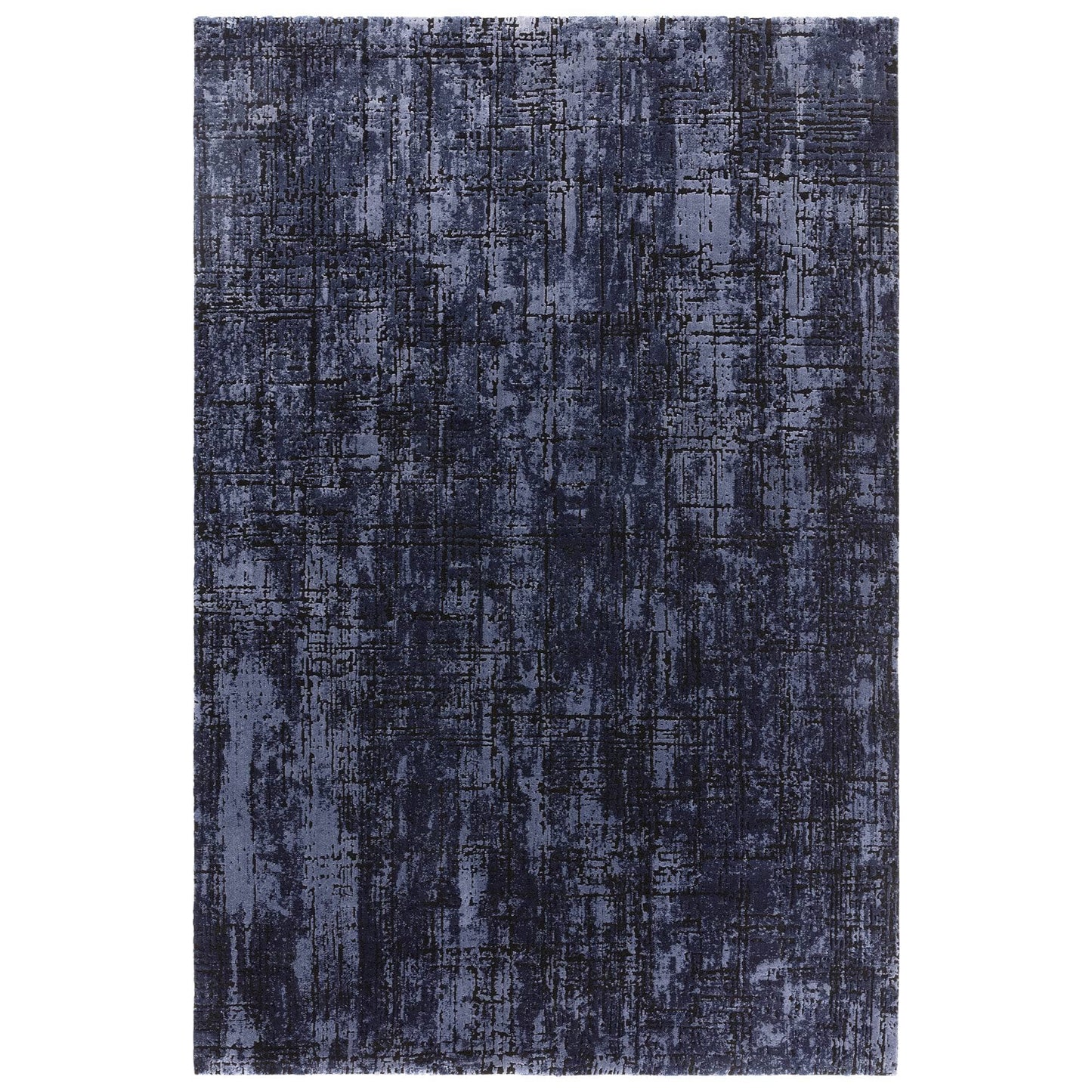 Rugs - Kuza Navy Abstract Rug - Multiple Sizes -