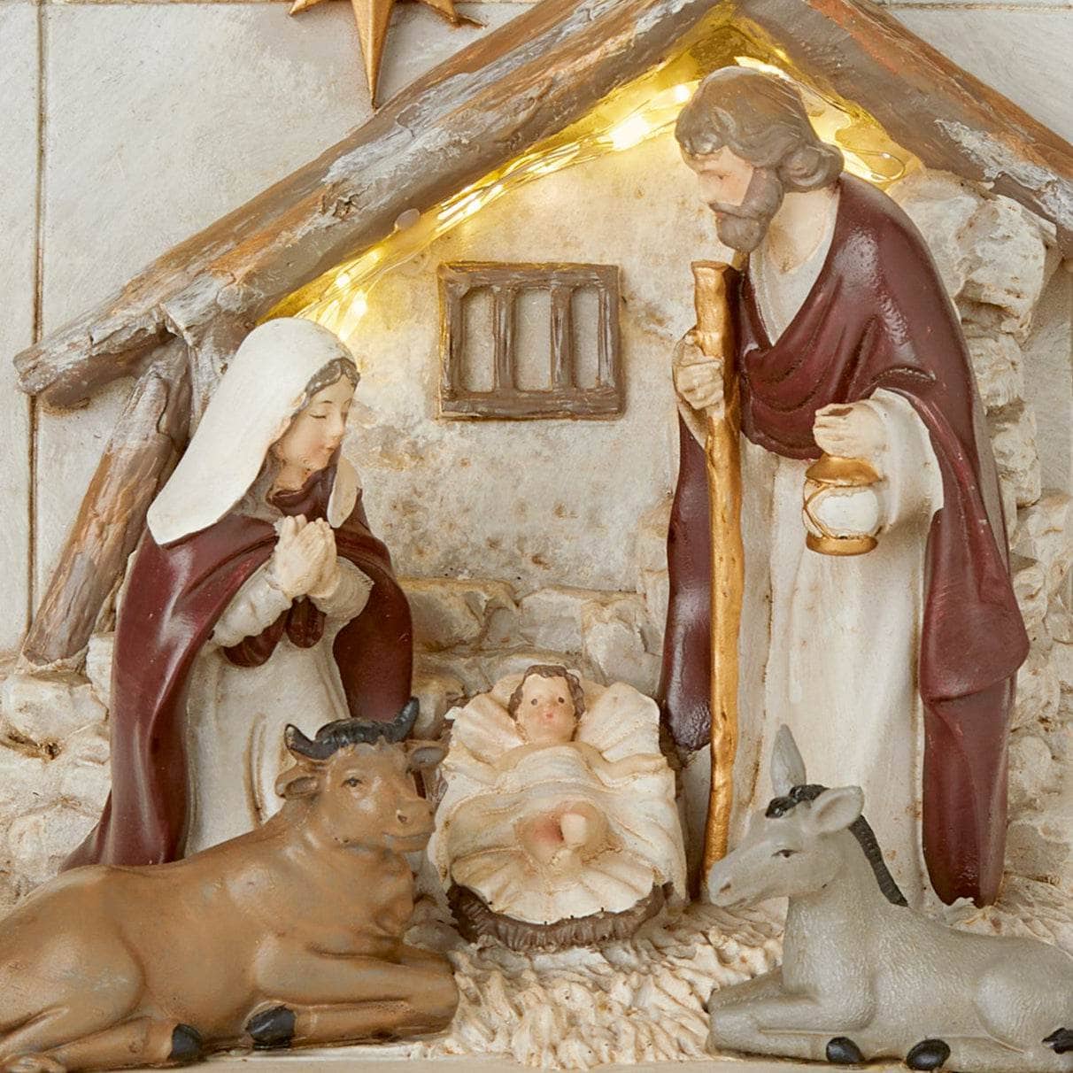 Christmas - Open Book Nativity Scene - 17cm - 60484033