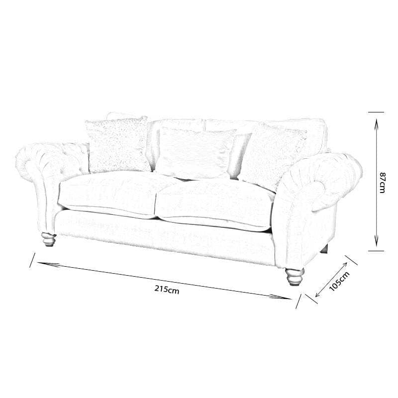 Furniture - Langcliffe 3 Seater Sofa - 60010267