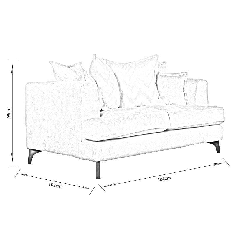 Furniture - Leon 2 Seater Sofa - Oyster - 60009718