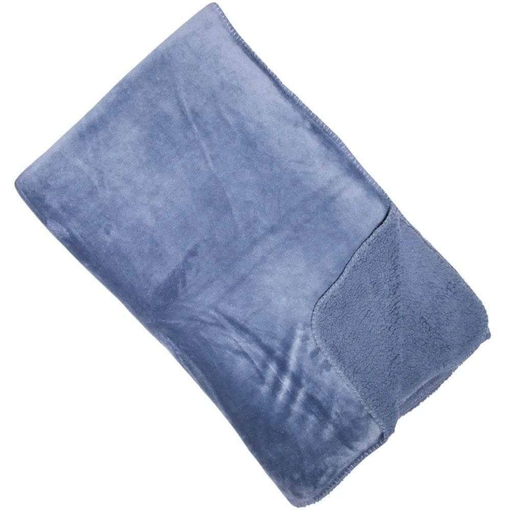 Homeware - Luxury Fleece Throw - Blue - 60010251