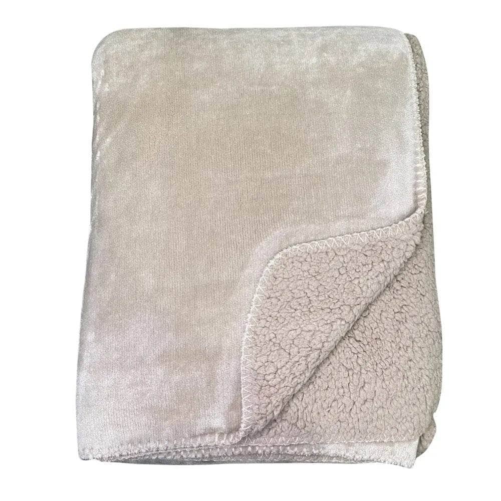 Homeware - Luxury Fleece Throw - Mink - 60010252