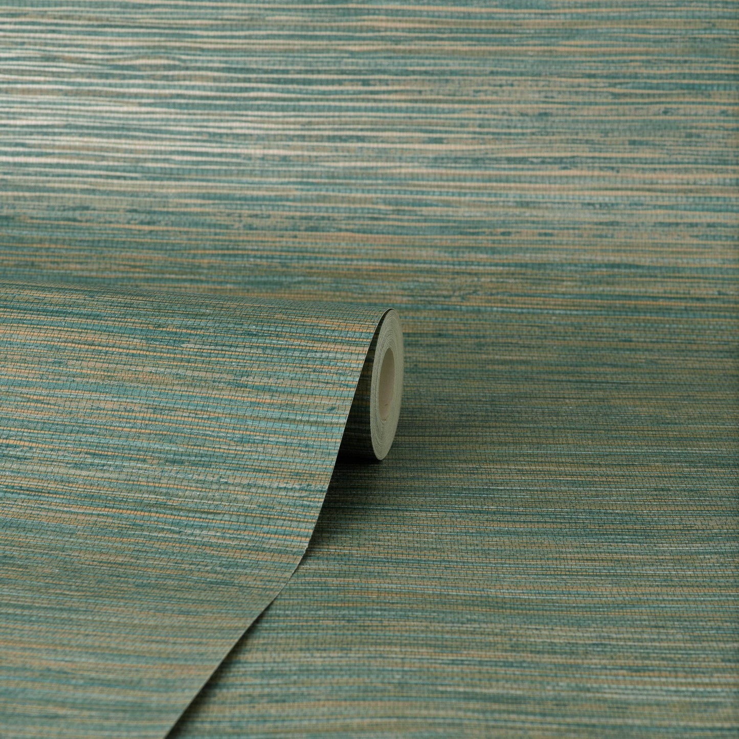 Wallpaper - Fine Decor Fusion Plain Teal Wallpaper - M1768 - 60011219