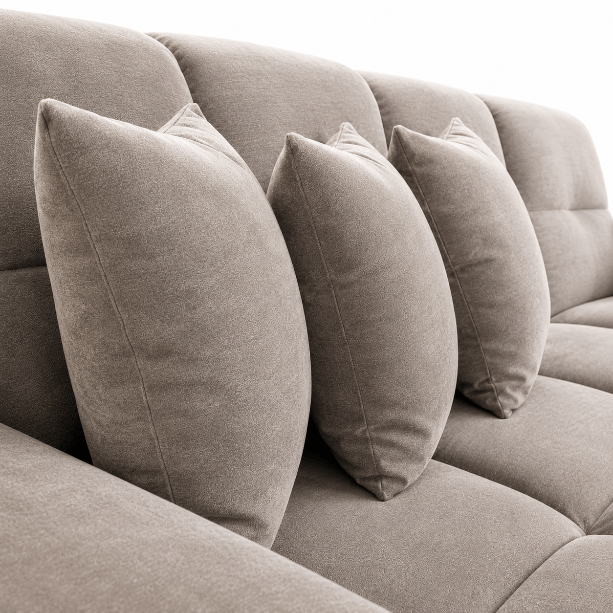 Furniture - Maine Right Hand Facing Corner Sofa - Latte (Special Order) - 60487617