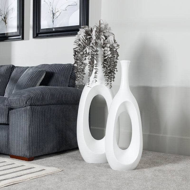 Homeware - Matt White Hollow Planter - 111cm - 60008157