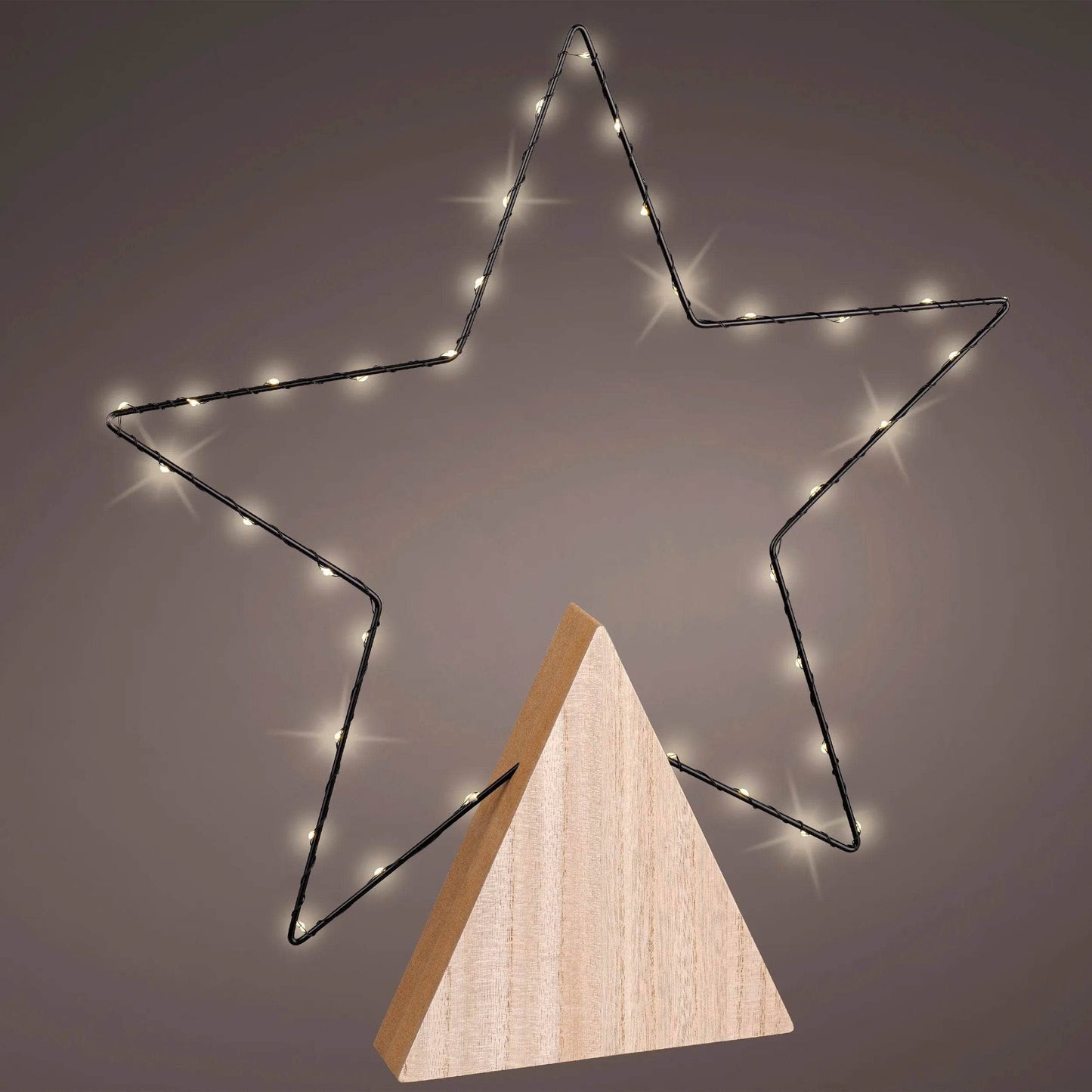 Micro LED Frame Plywood Star - 47cm- 60008561