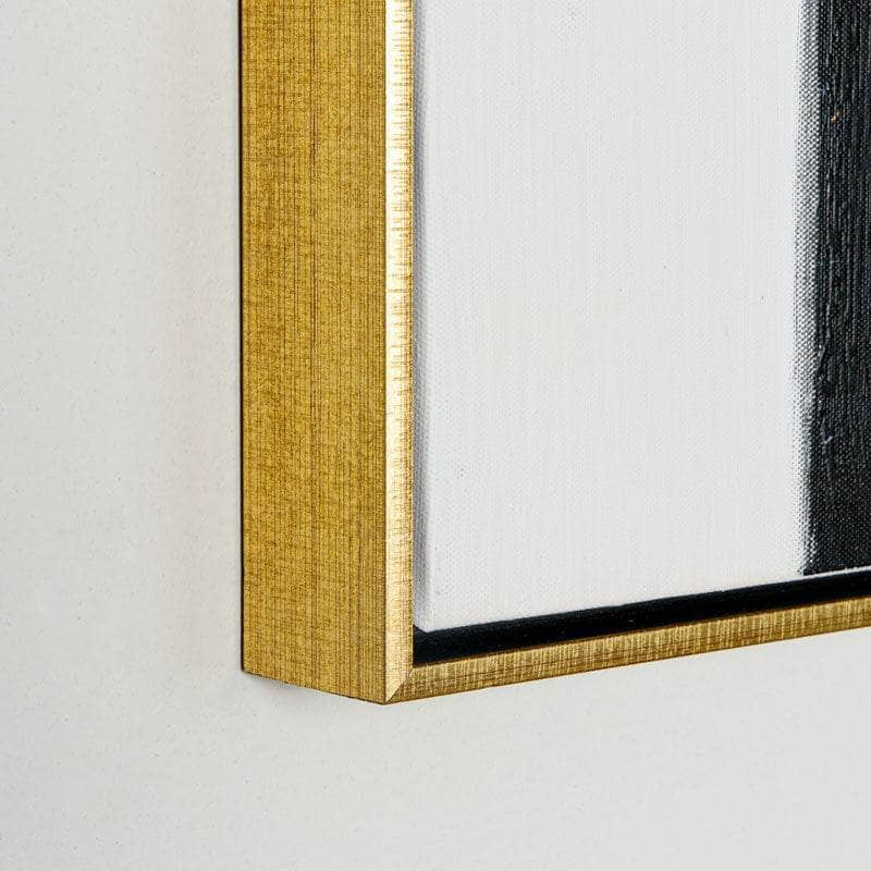 Pictures - Monochrome Abstract Framed Canvas - 60008242