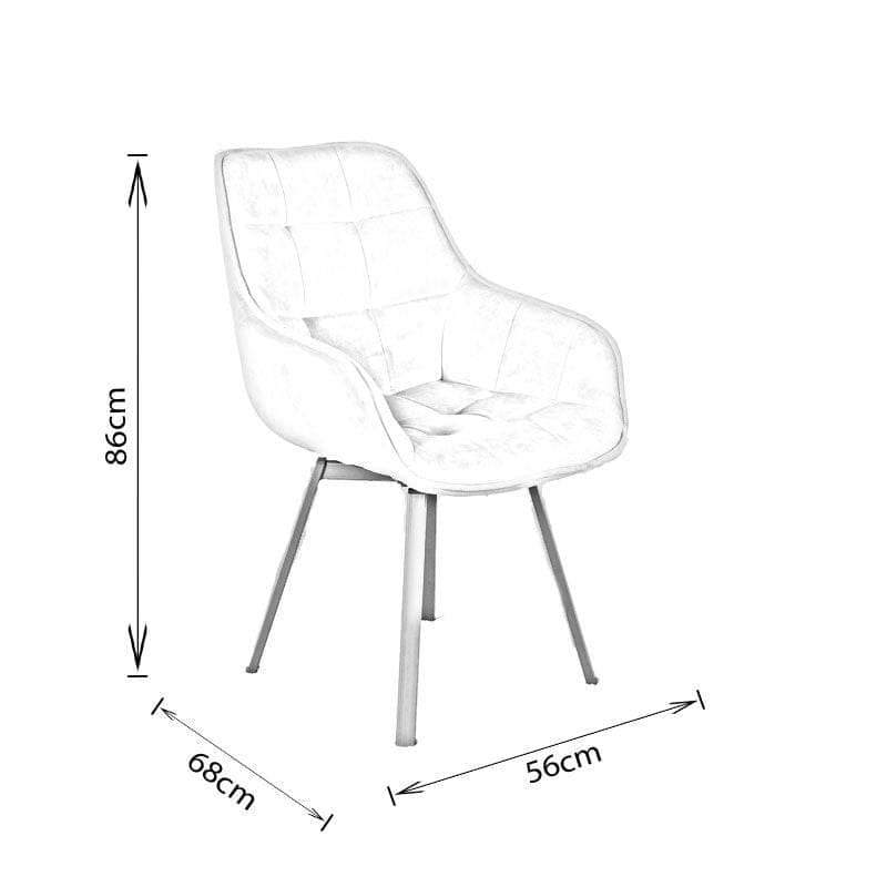 Furniture - Montreal Dining Chair - Silver - 60010307