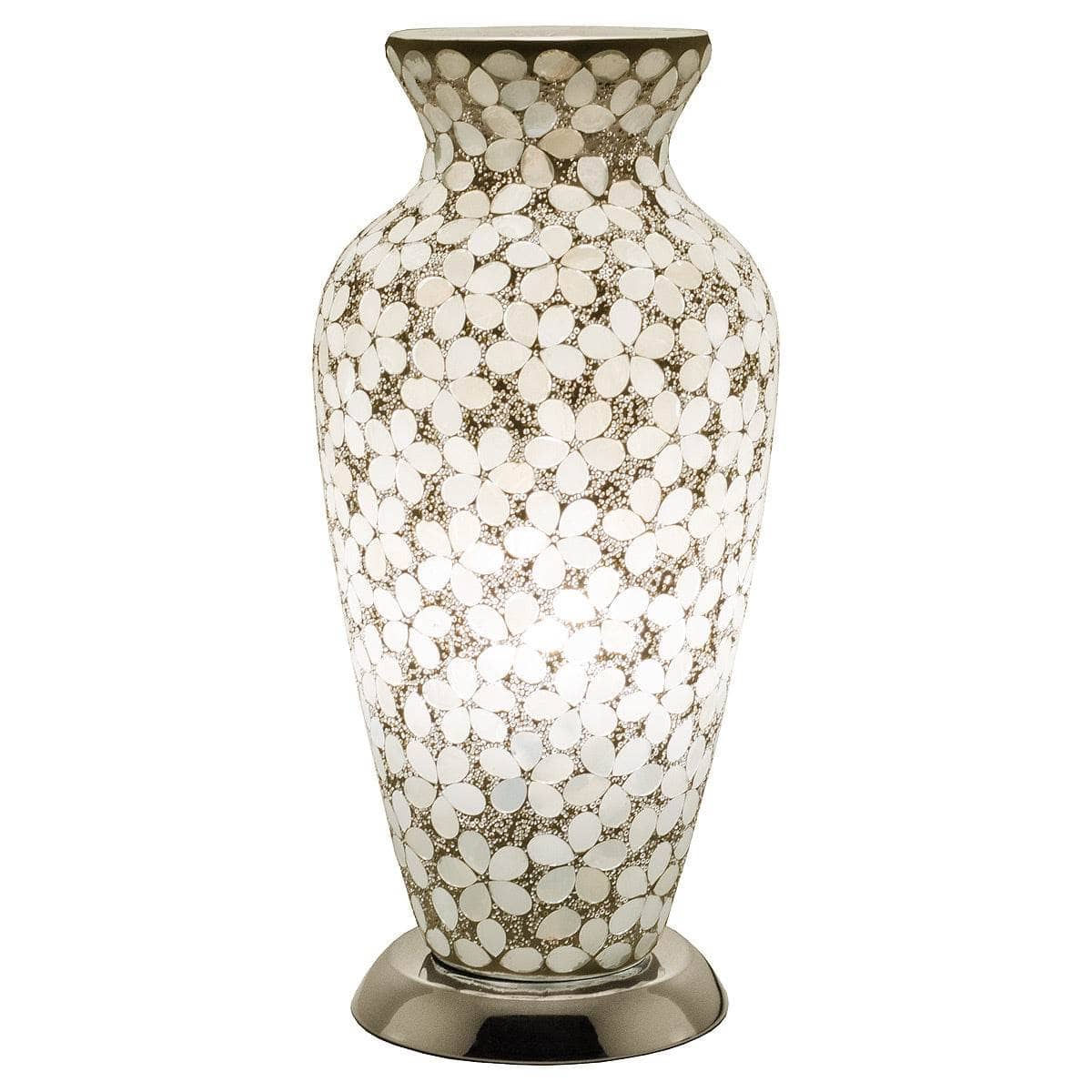 Mosaic Flower Vase Lamp White Taskers Online Store, Liverpool