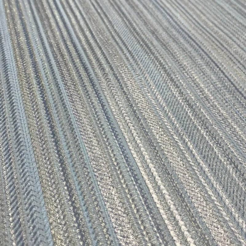Wallpaper - Muriva Venezia Stripe Blue Wallpaper M66501 - 60009469
