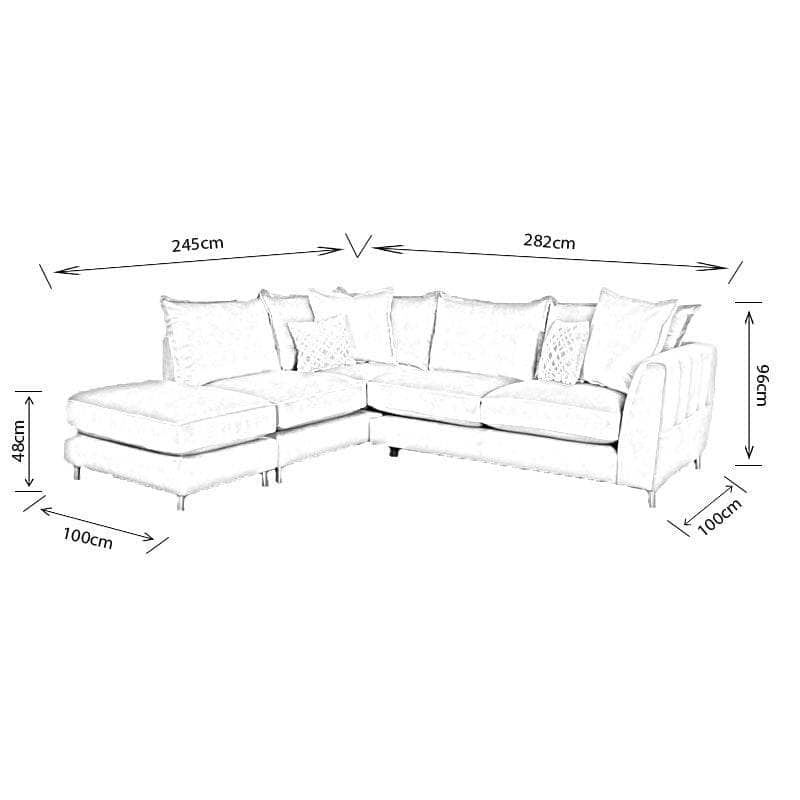 Furniture  -  Nice Chaise Sofa LHF  -  60007086
