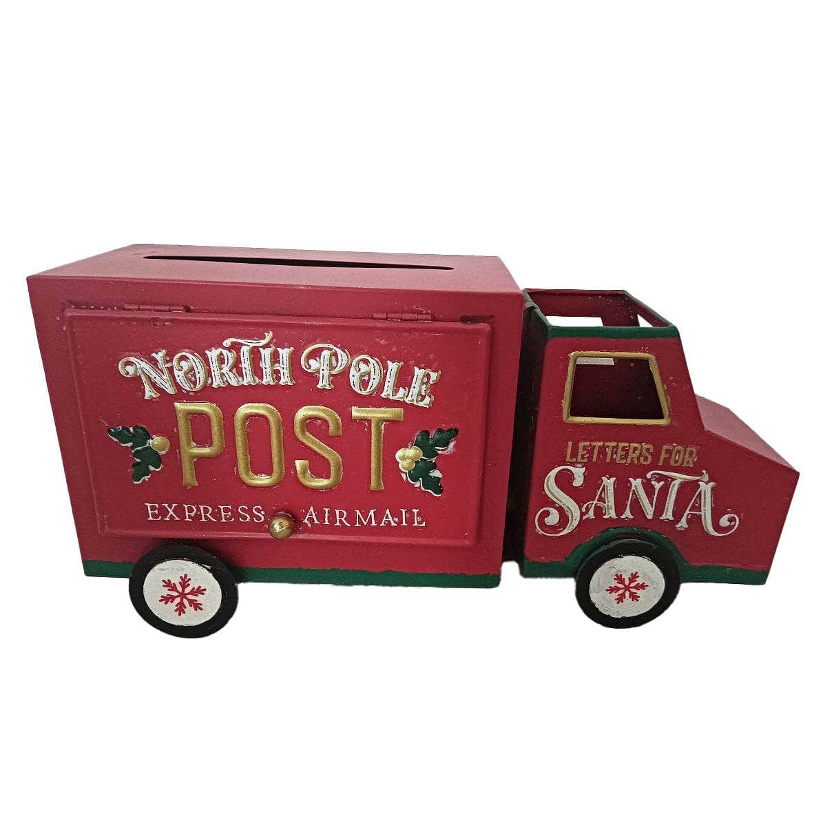 Christmas - North Pole Post Van Money Box - 34cm - 60484014