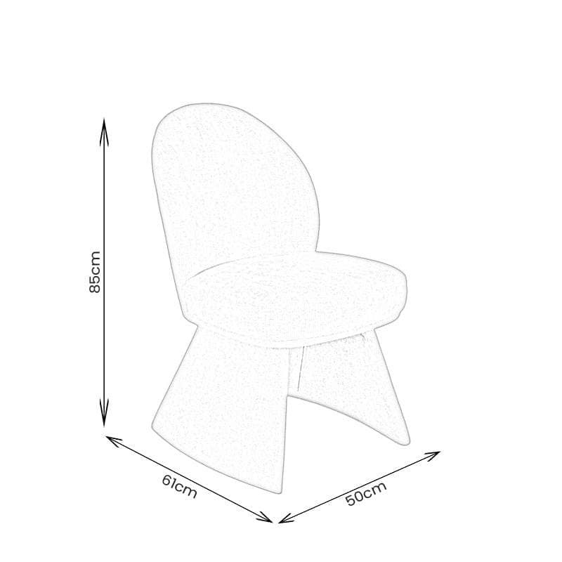 Furniture - Perth Dining Chair - Beige - 60483996