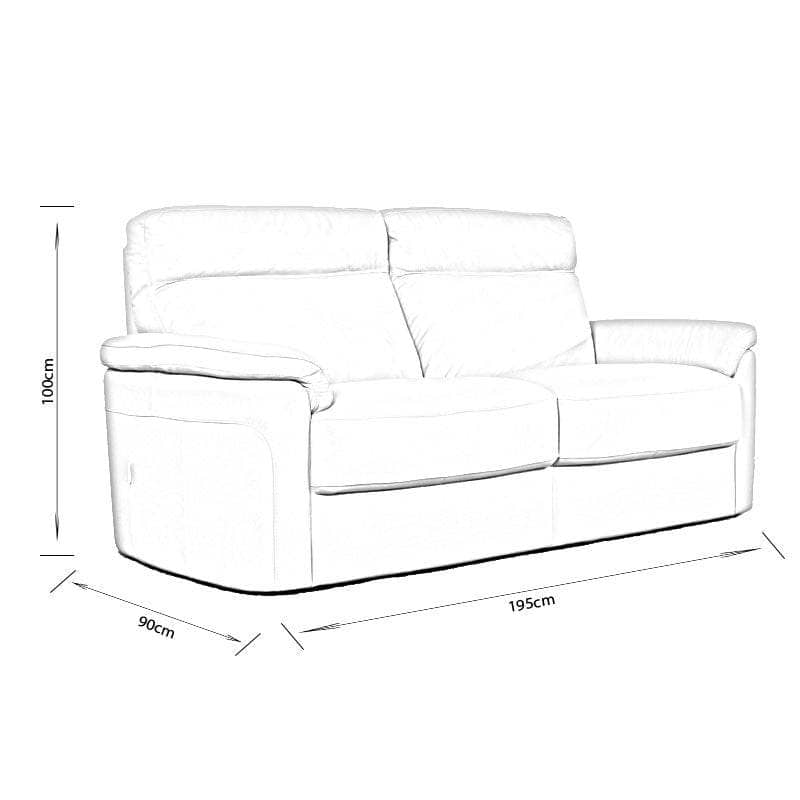  Furniture -  Pescara 3 Seater Sofa - Taupe  -  60010302