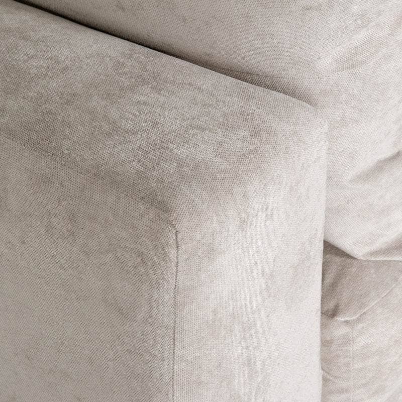 Furniture - Prague Chaise Corner Sofa - Silver  -  60009723