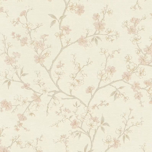 Wallpaper - Rasch Country Charme Pink Wallpaper - 456745 - 60486542