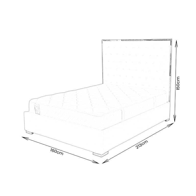 Furniture - Regency King Size Bedframe - Cream - 60262886