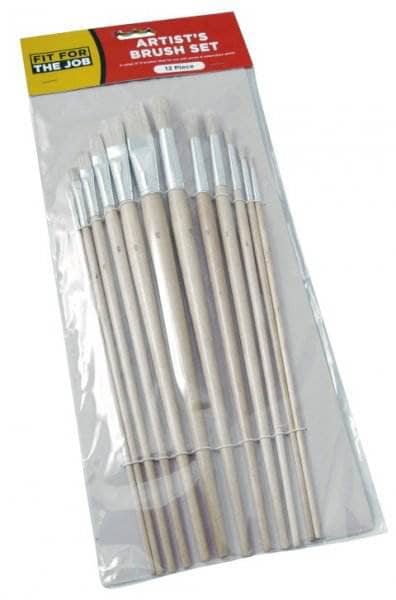- Rodo Artist Brush Plain 12Pc - 01461428