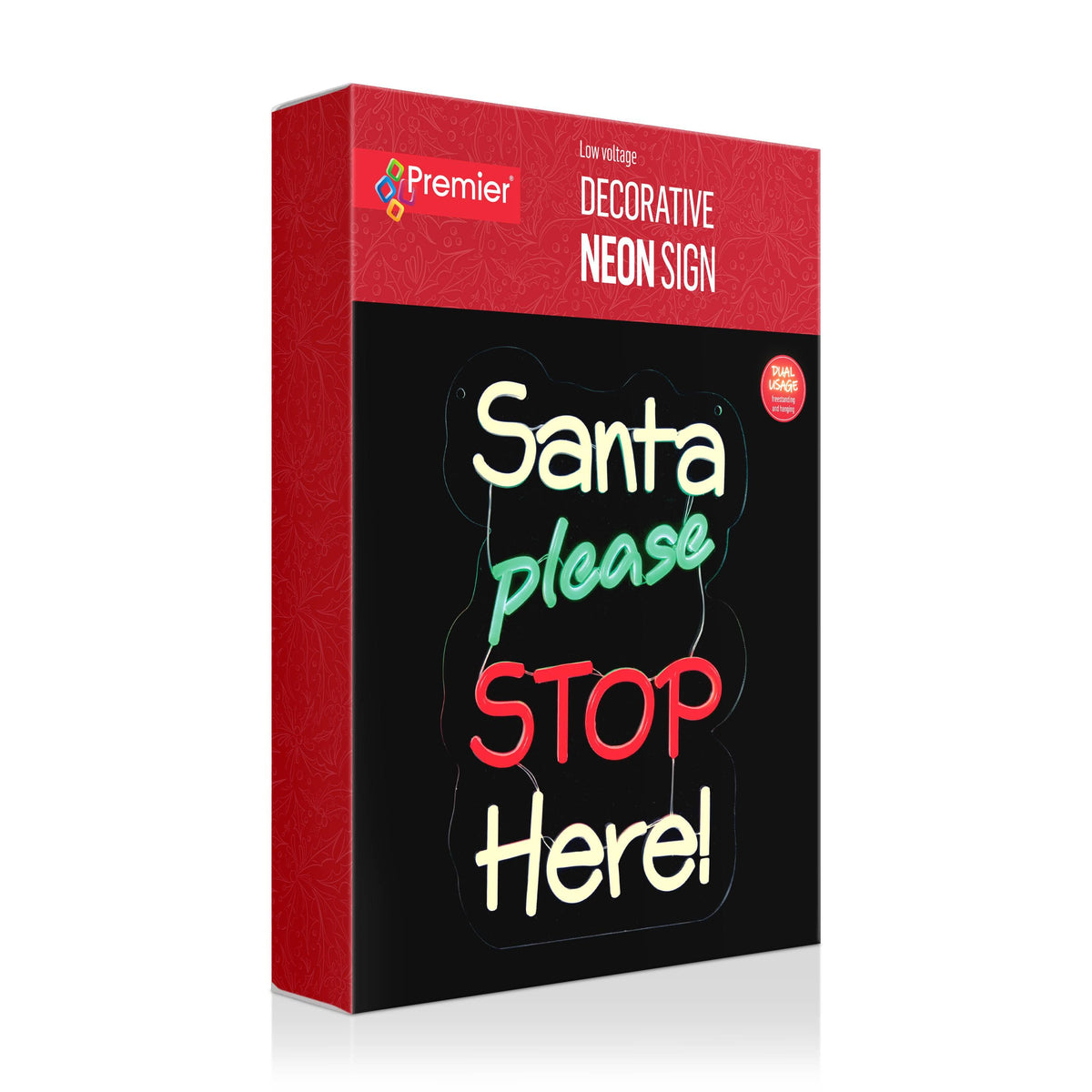 Christmas - Santa Please Stop Here Decorative Light - 35cm - 60487745