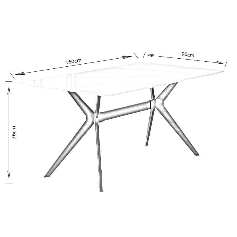 Furniture - Santorini Dining Table White  -  60009236