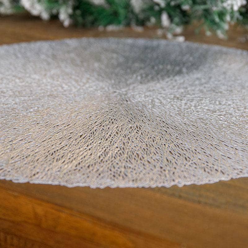 Christmas - Silver Round Placemat - 38cm - 60008482