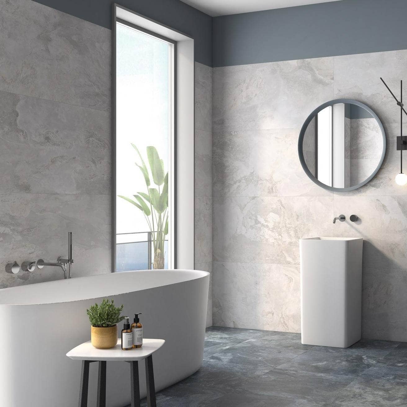 Tiles - Slate Way Pearl Tiles - 30 x 60 - 60006885