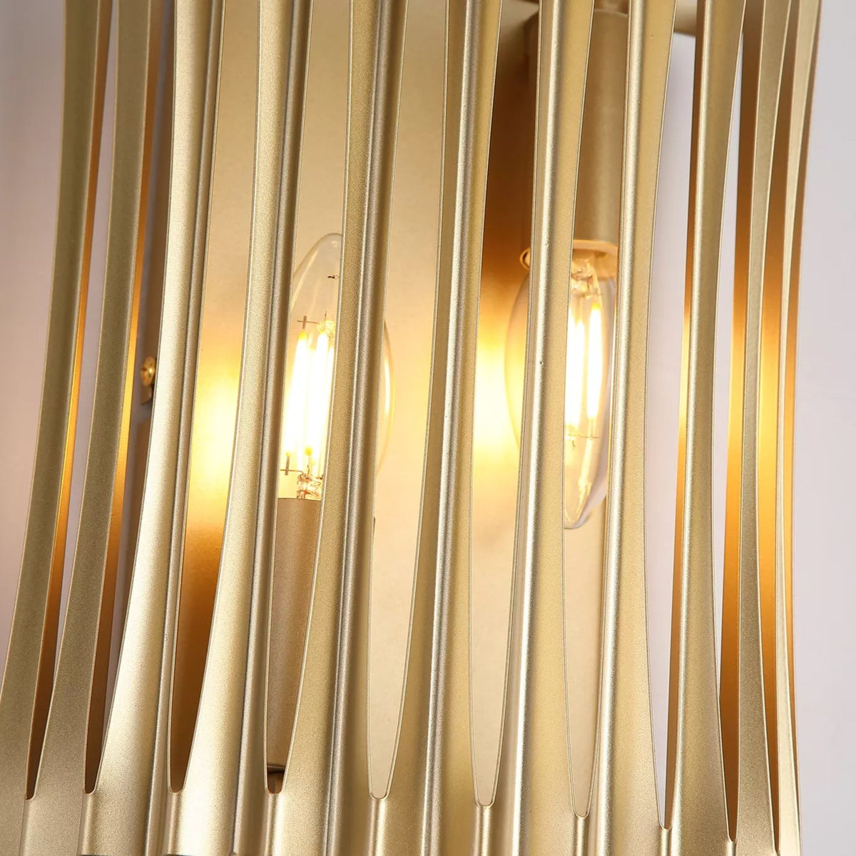 Split 2 Light Wall Light - Gold