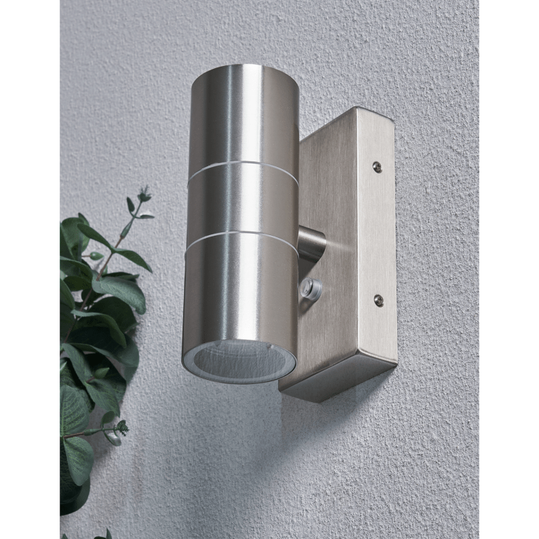 Lights - Strasbourg Up & Down Wall Light With Photocell - Stainless Steel - 60010121