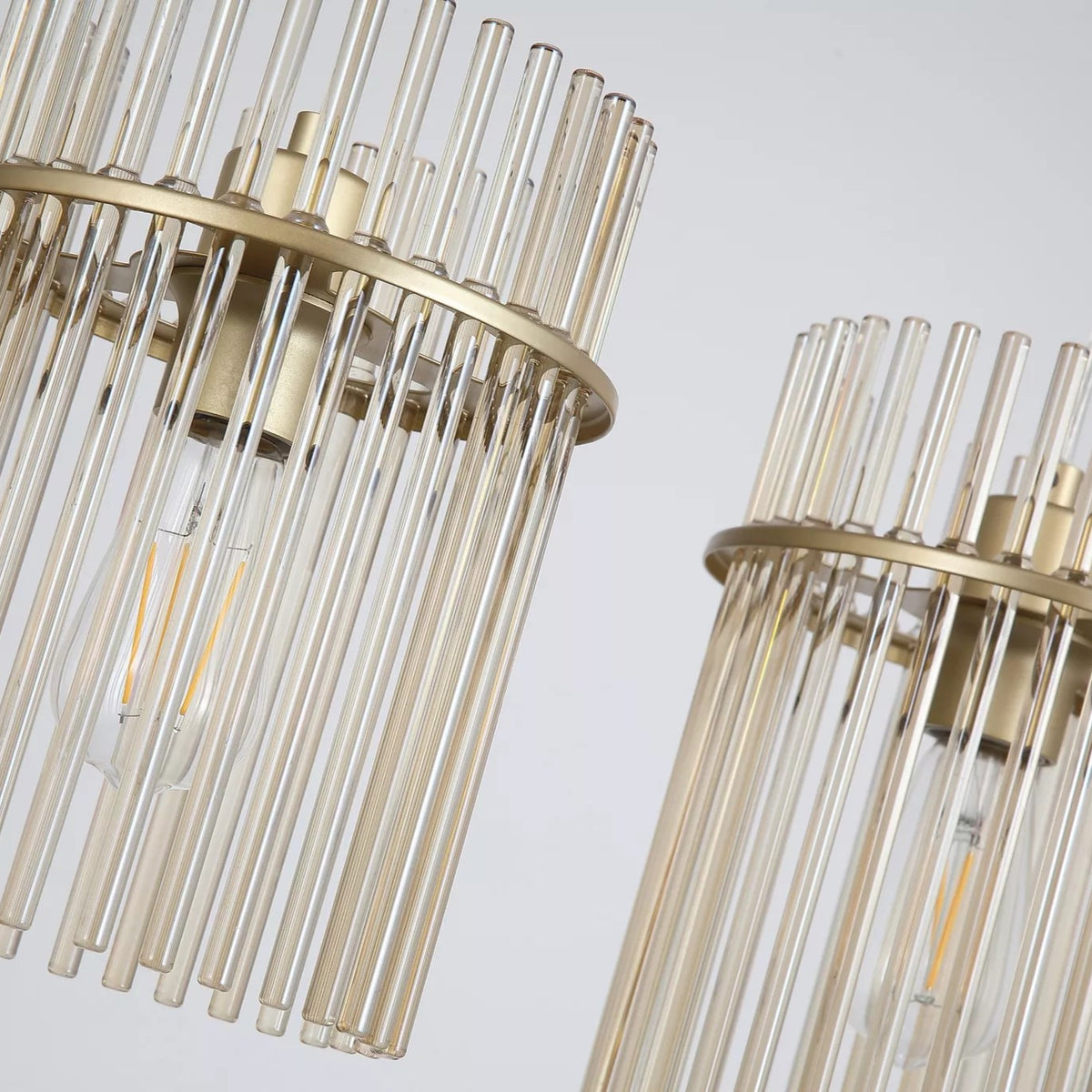 Swizzle 4 Light Bar Pendant Ceiling Light - Gold