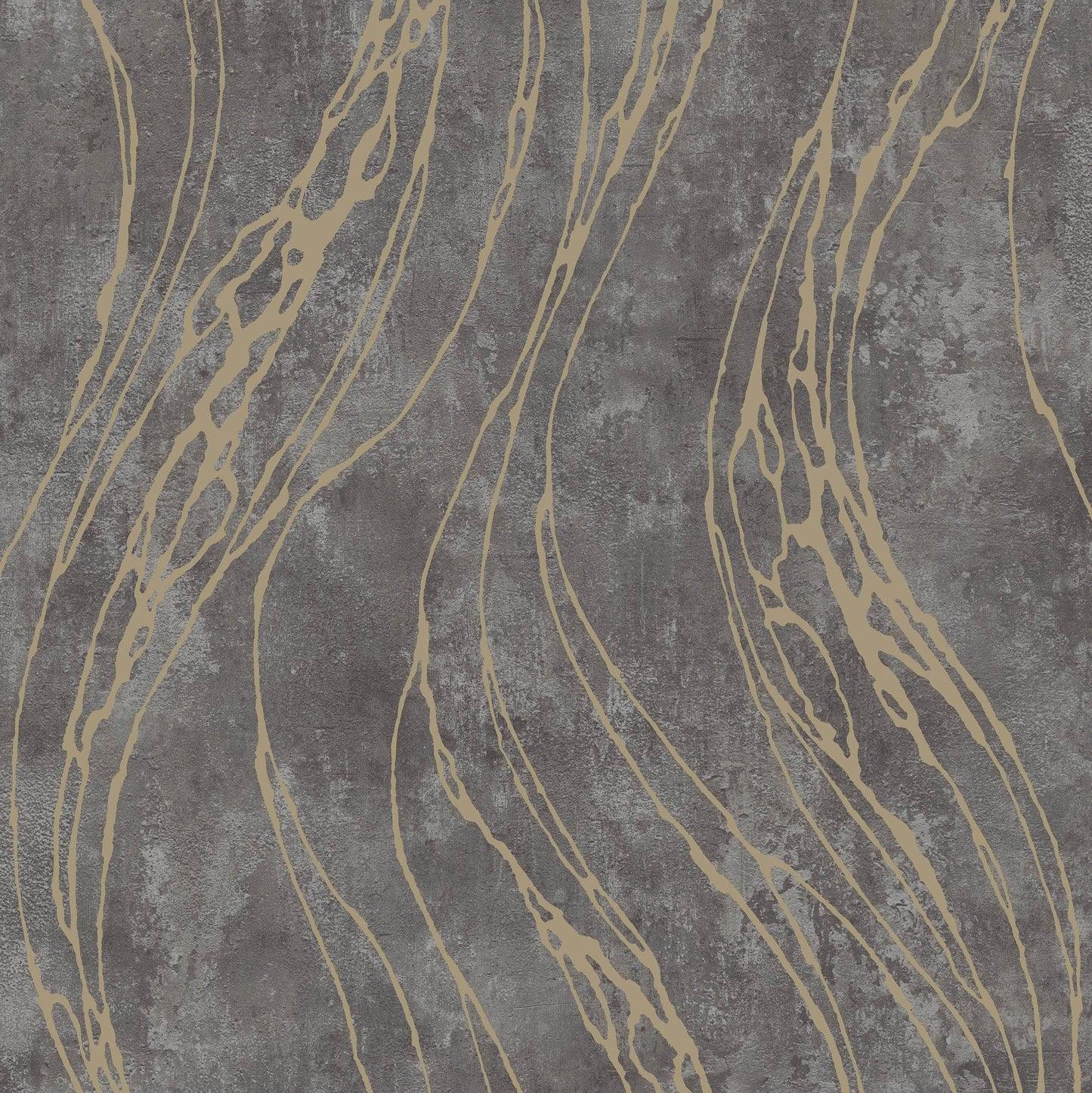 Wallpaper - Grandeco B24 Time 3 Dark Grey Wallpaper - TJ3102 - 60011229