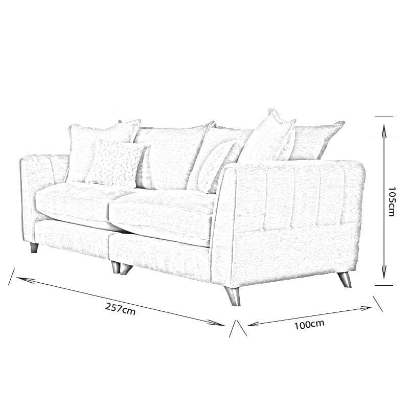  -  Troyes 4 Seater Sofa  -  60010082