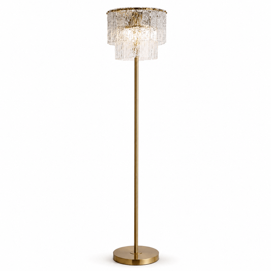 Lights - U.A Gold Glass Floor Lamp - 60485669