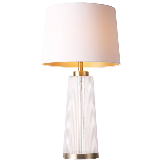 Lights - U.A Gold Glass Metal Table Lamp - 60485667