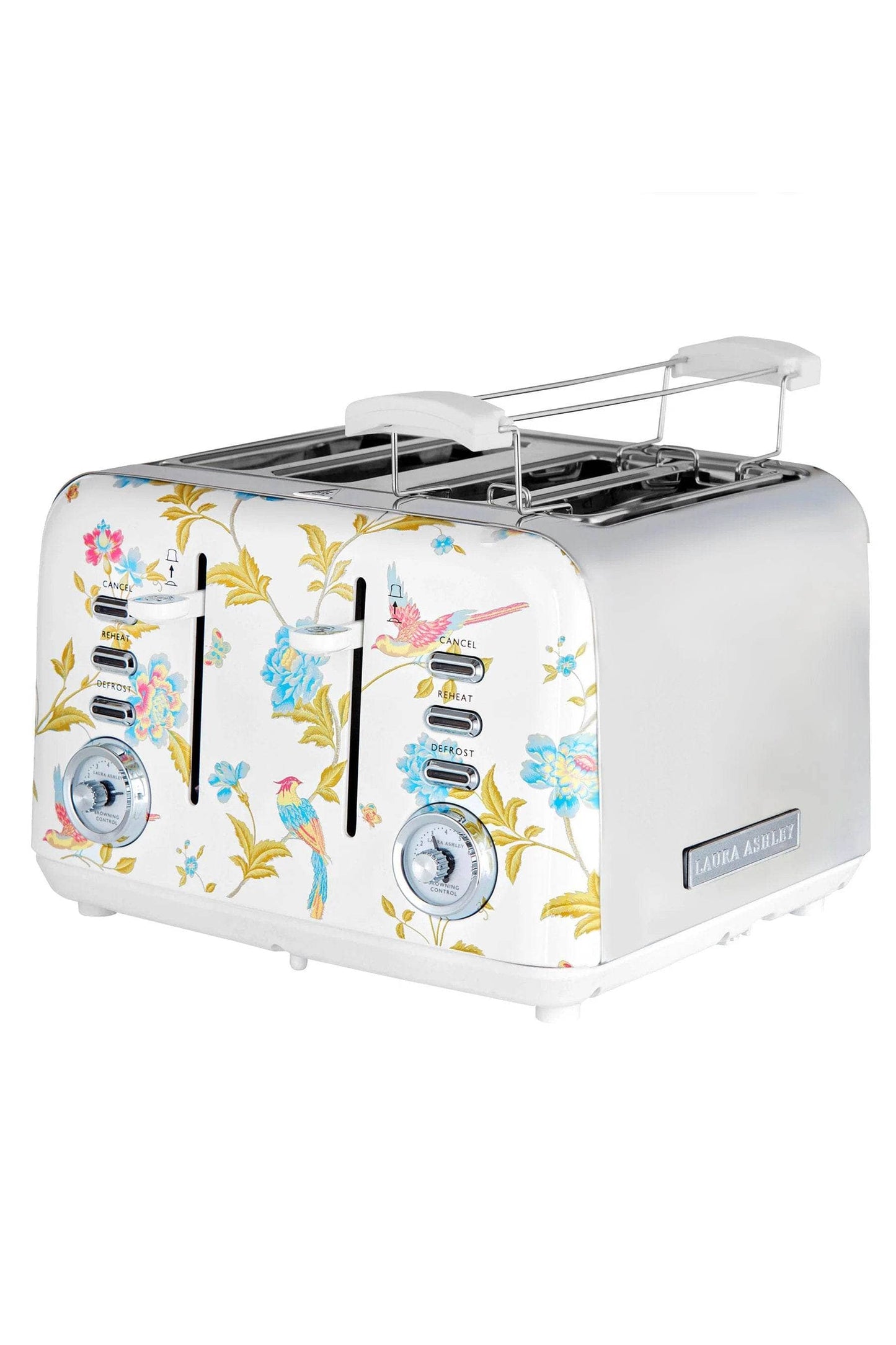 Kitchenware  -  Laura Ashley Elveden 4 Slice Toaster - White  -  60007981