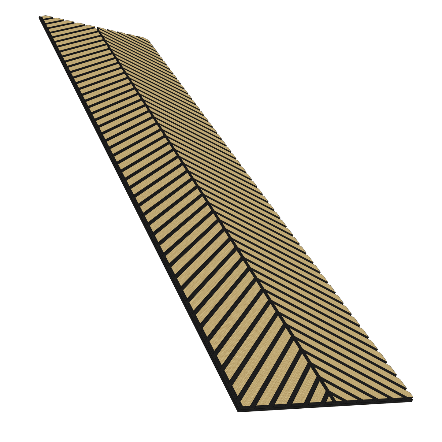 Wall Panelling - Slim Herringbone Acoustic Panel - White Oak - 60418248