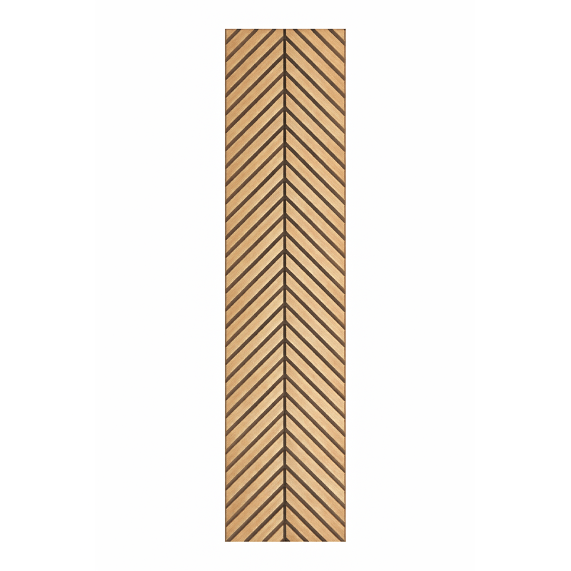 Wall Panelling - Slim Herringbone Acoustic Panel - Walnut - 60418247