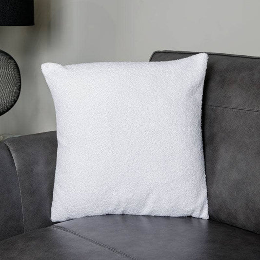 Homeware  -  White Boucle Cushion - 50 x 50cm  -  60008216