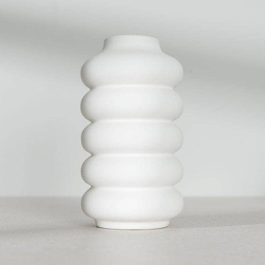 Homeware  -  White Bubble Vase - 19.5cm  -  60008361