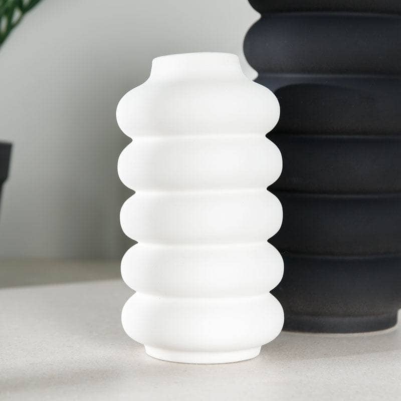 Homeware  -  White Bubble Vase - 19.5cm  -  60008361