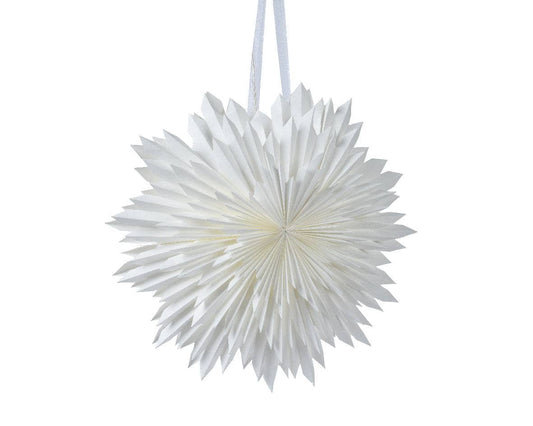 White Hanging LED Snowflake - 60cm -  60008574