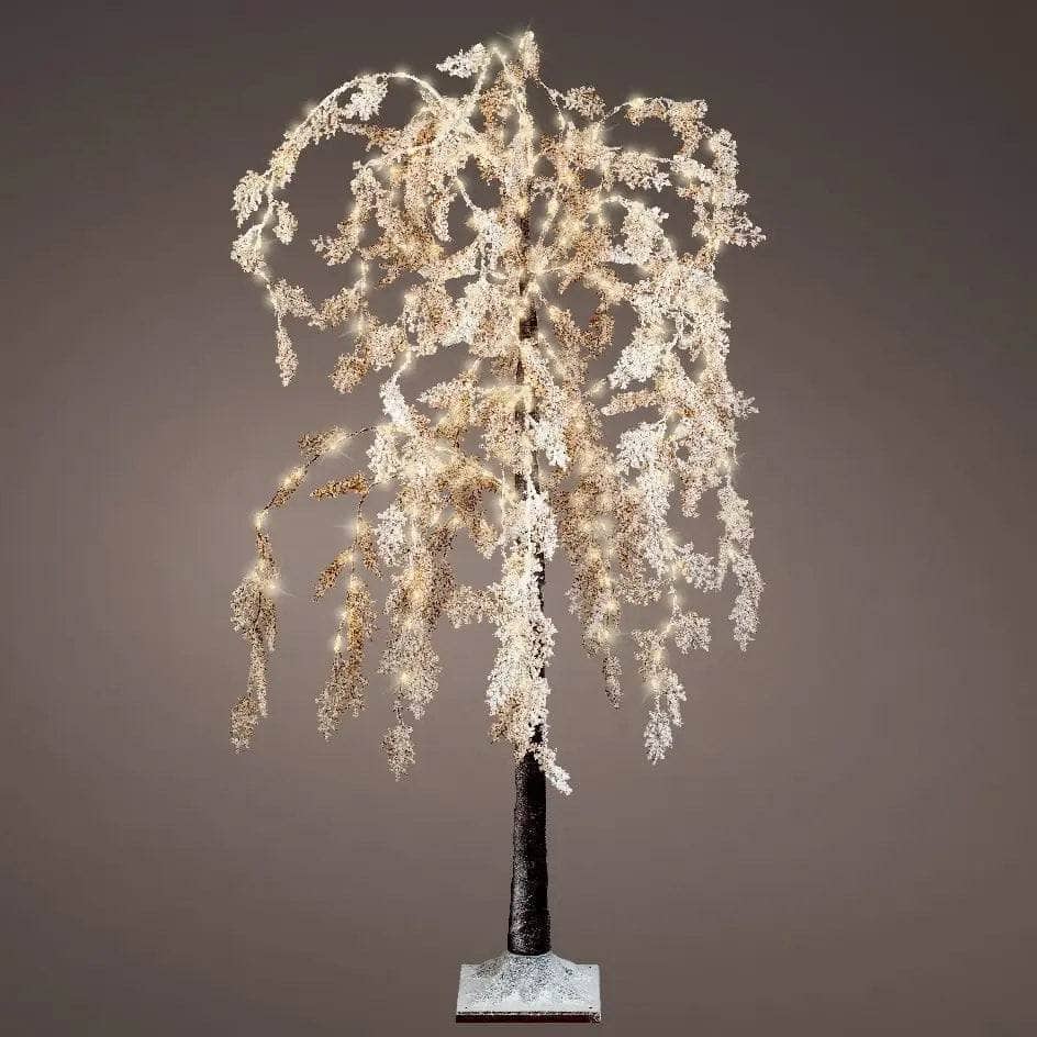 Christmas - White Micro LED Willow Tree - 10cm - 600085732