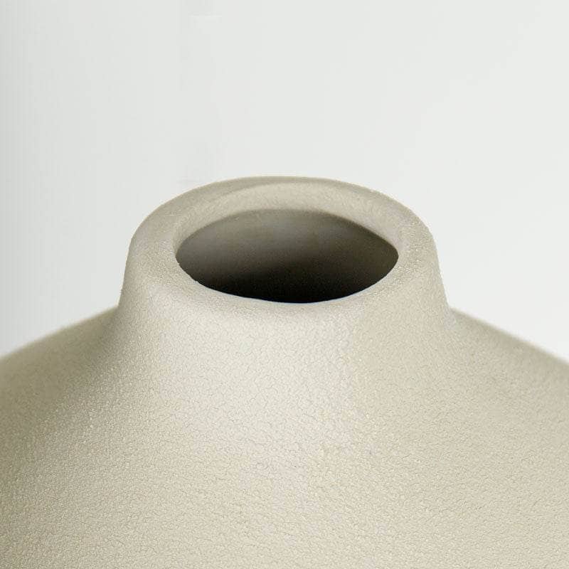 Homeware -  White Striped Porcelain Vase - 31cm  -  60008364