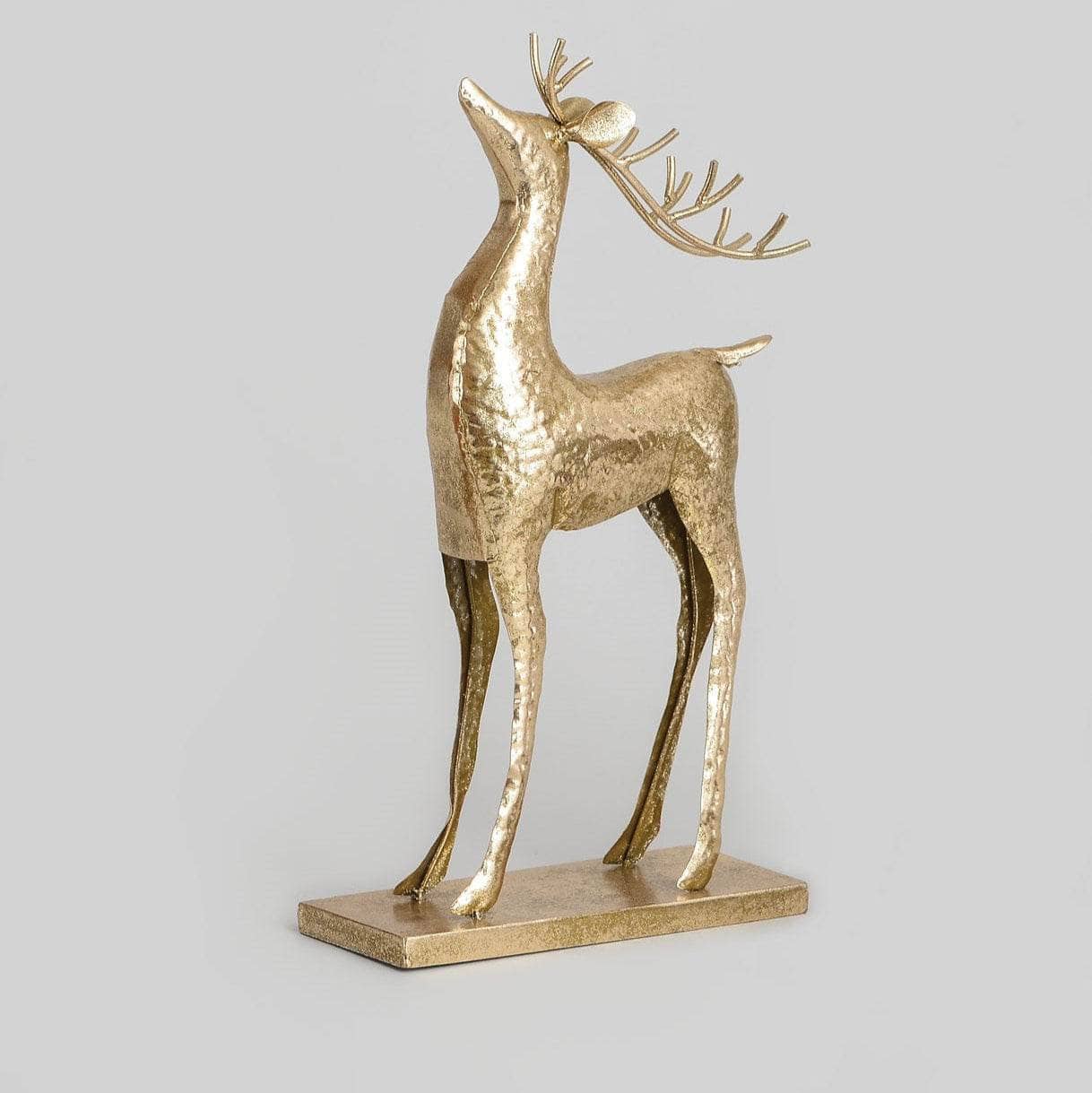 Christmas - Gold Metal Reindeer Ornament - 49cm - 60450842
