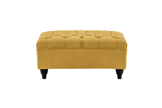 - Canterbury Footstool - Mustard - 60012674