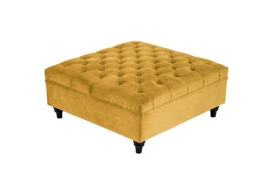 - Canterbury Footstool - Mustard - 60012674