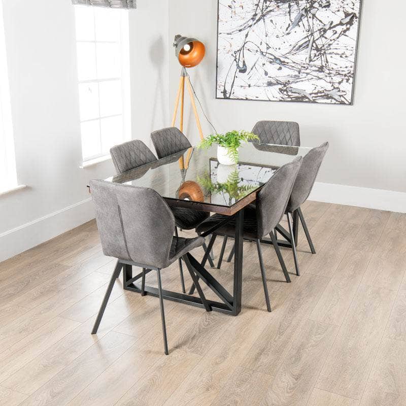 Bella Dining Table with Grey Toronto Chairs Taskers Online