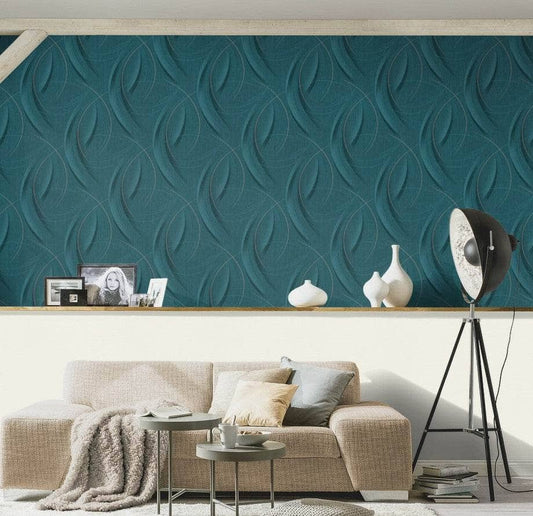 Wallpaper - Erismann Fashion For Walls Teal Circles Wallpaper - 10218-19 - 60005522