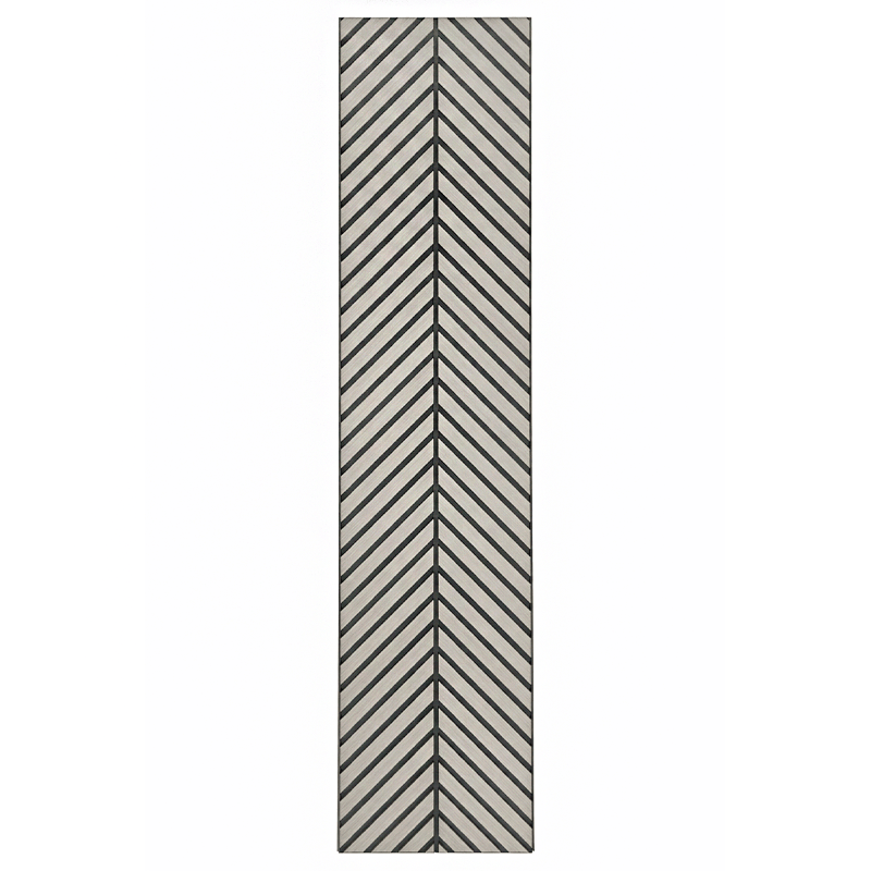 Wall Panelling - Slim Herringbone Acoustic Panel - Grey Oak - 60418249