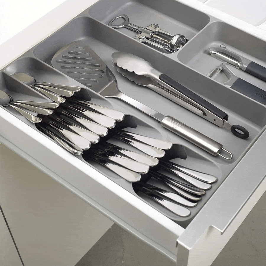 Kitchenware - Joseph Joseph Drawer Store Cutlery Organiser Grey - 50149147
