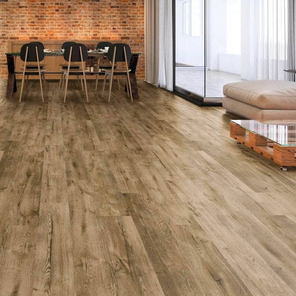 Flooring & Carpet  -  Krono Vario Plus Westside Oak 12mm Laminate Flooring (1.48m² Pack)  -  60003743